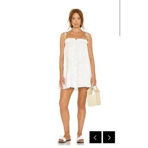 Tularosa Bodhi Embroidered Dress Optic White
